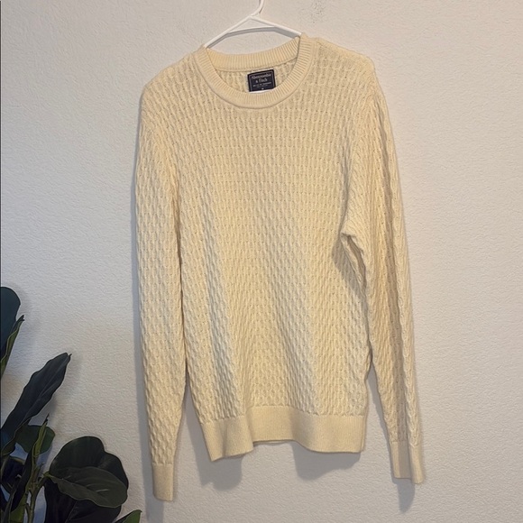 Abercrombie & Fitch Other - Abercrombie & Fitch Medium Classic Cream wool blend Sweater